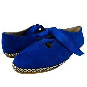 Rara Avis Blue Suede Espadrilles